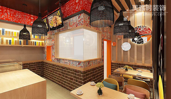 炸鸡店装修设计技巧，掌握技巧成功指日可待