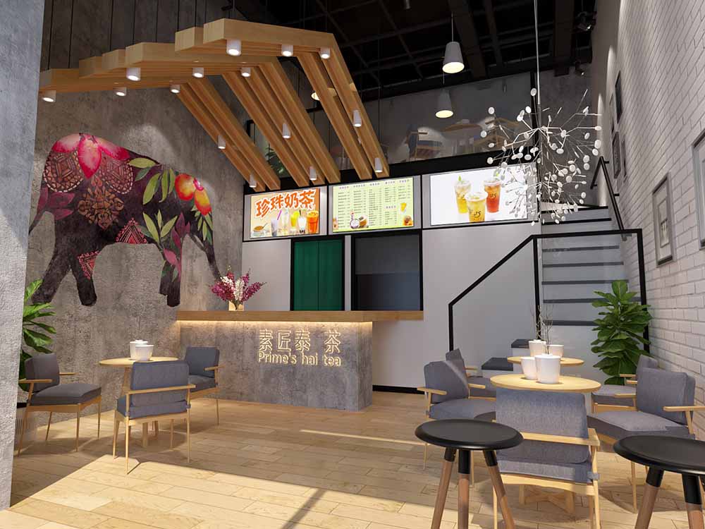 成都奶茶店装修成都茶叶店装修设计费用是多少？成都店铺装修设计